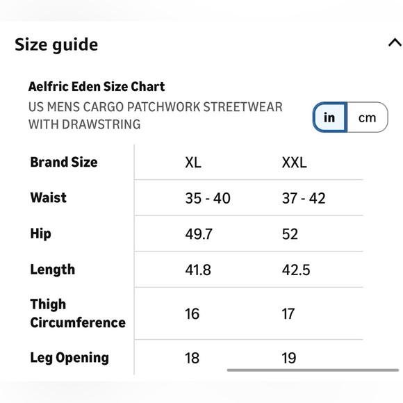 Aelfric Eden ColorBlock Corduroy Patchwork Cargo Skater Pants Size XXL - Picture 15 of 15